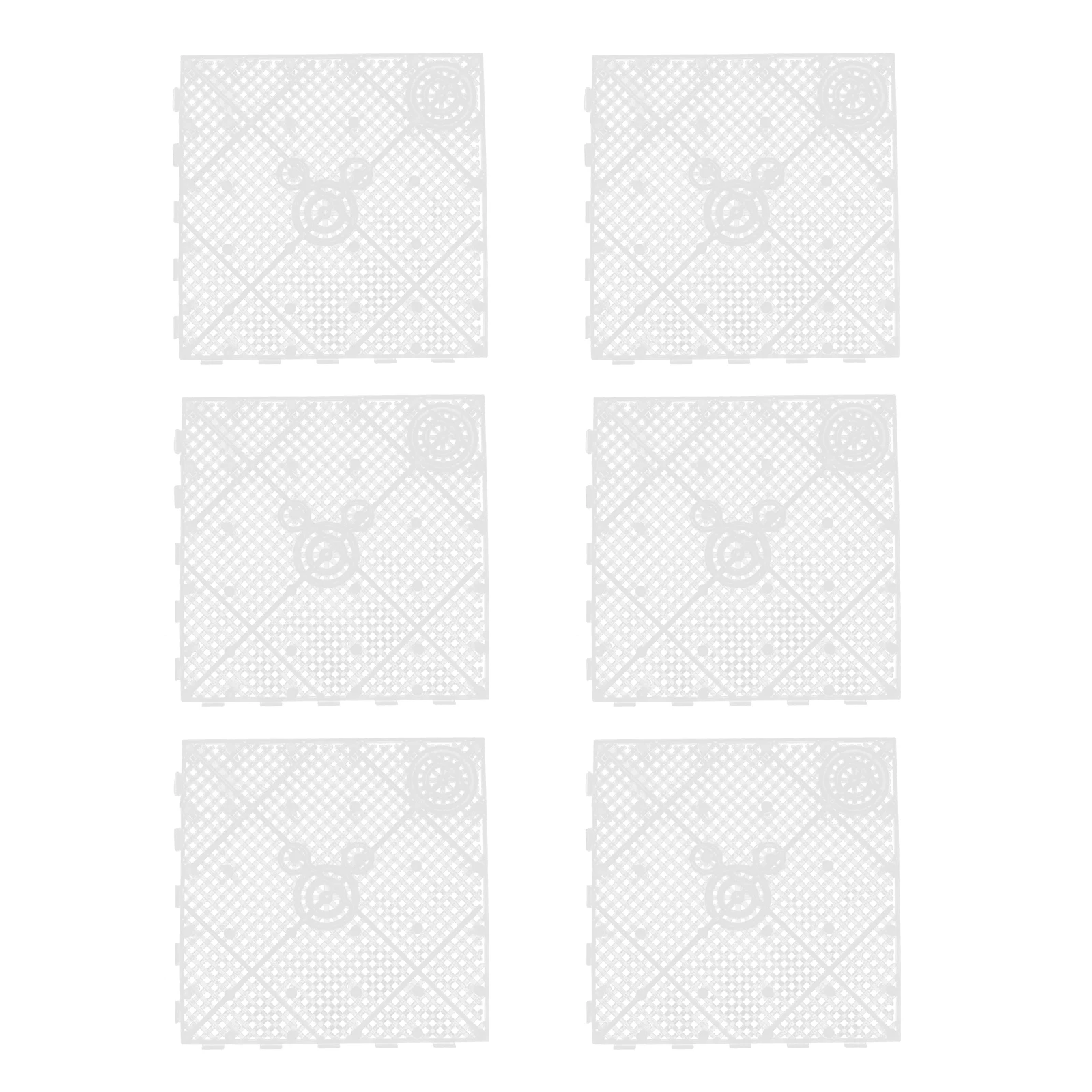 

6pcs Aquarium Filter Plate Bottom Grid Separator DIY Fish Tank Filters Multi-Hole Design Professional Tank Divider Convenient