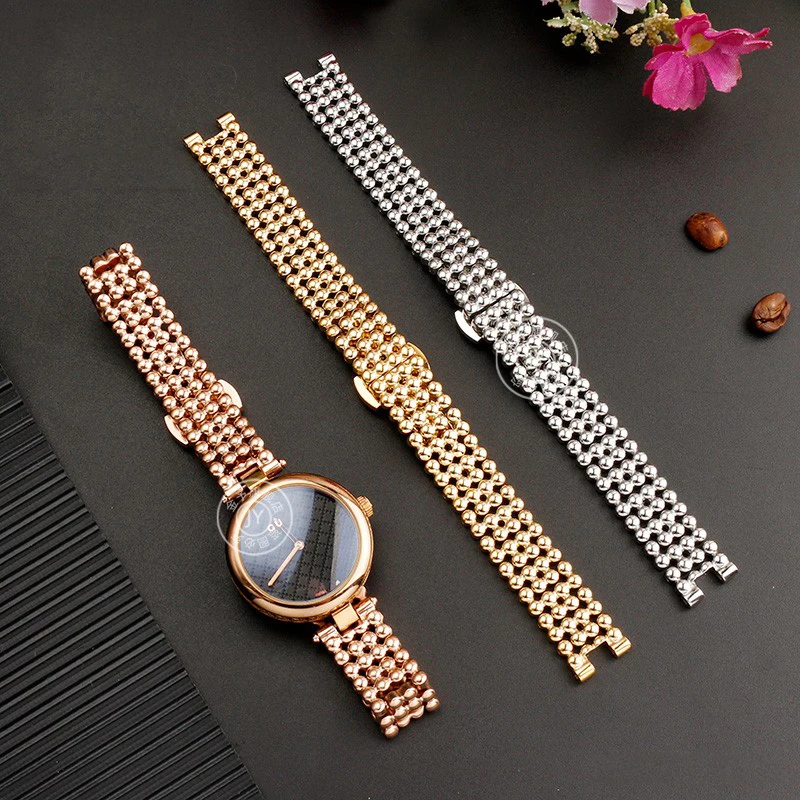 High Quality Stainless Steel Watchband for YA141504 YA141505 YA141512 YA1414 YA1415 Female Notched Metal Concave Strap