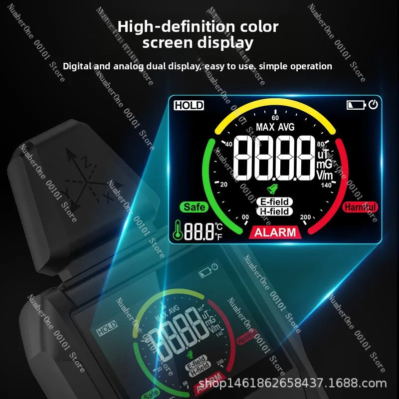 EMF01 High Precision Electromagnetic Radiation Detector EMF Meter for Measuring Electromagnetic Waves