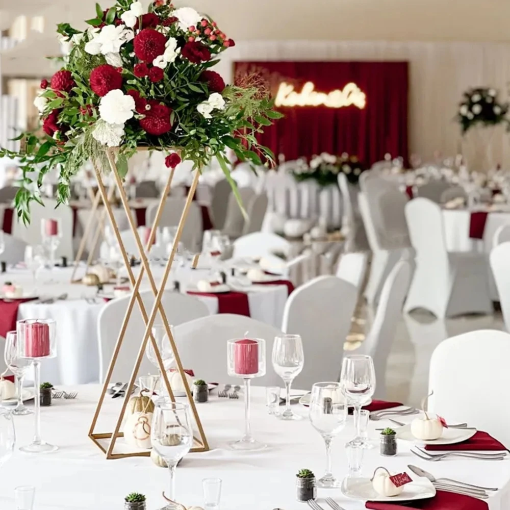 

10pcs 80/90/100cm white/sliver/black Gold Plinths Metal Wedding not Cake Table Flower Stand Wedding Decoration