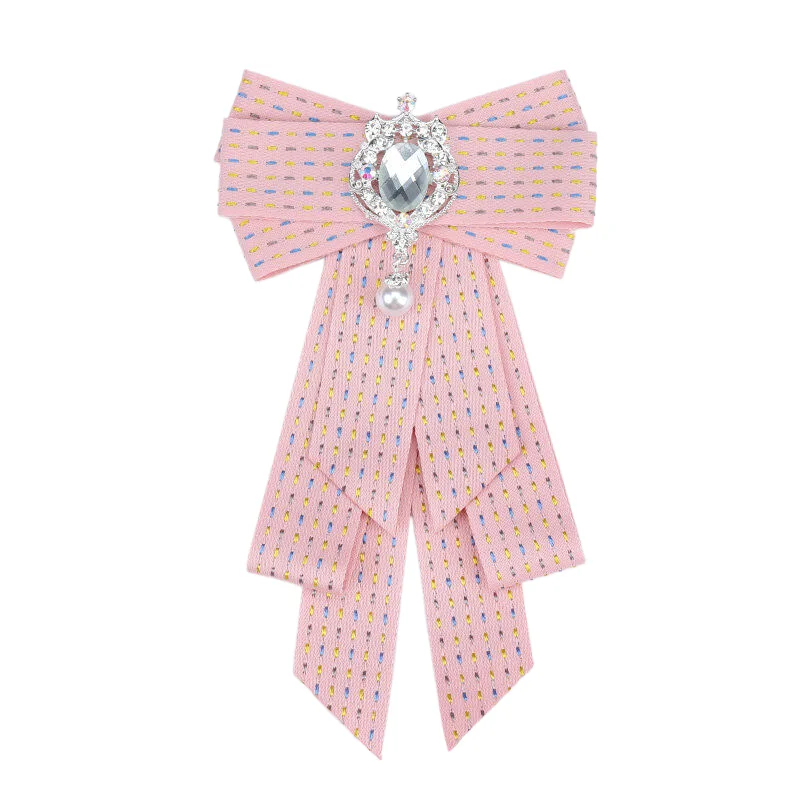 Heiße Schule Mädchen Junge Elegante Klassische Retro Große Fliege Krawatte Strass Corsage Bowtie Krawatte Geschenke für Frauen Formale Krawatten – Detail 18