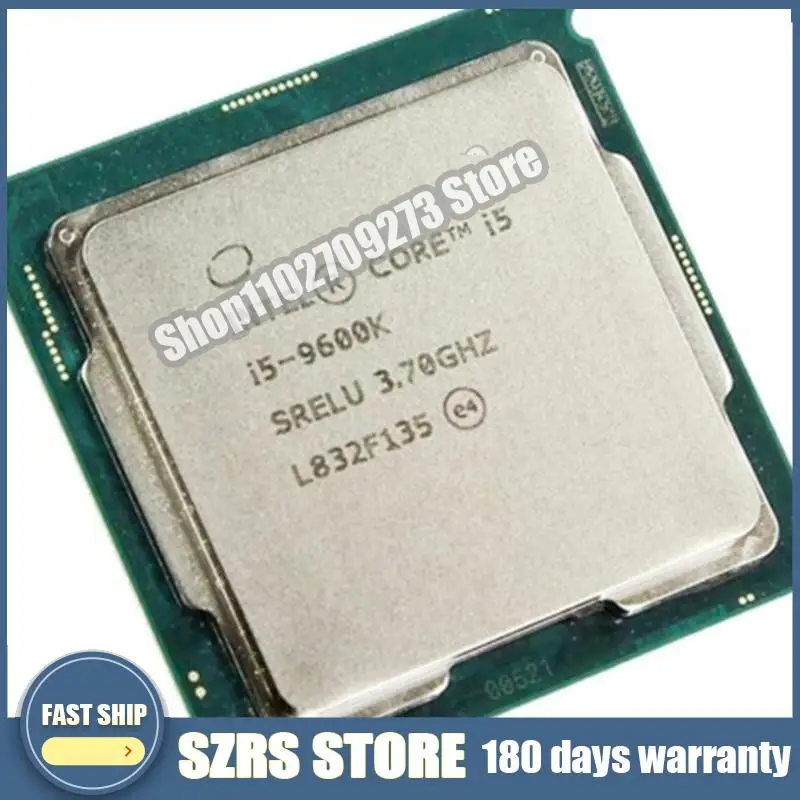 Utilisé Int@l Core i5-9600K i5 9600K 3.7 GHz Six-Core Six-Thread Processeur CPU 9M 95W LGA 1151 test ok