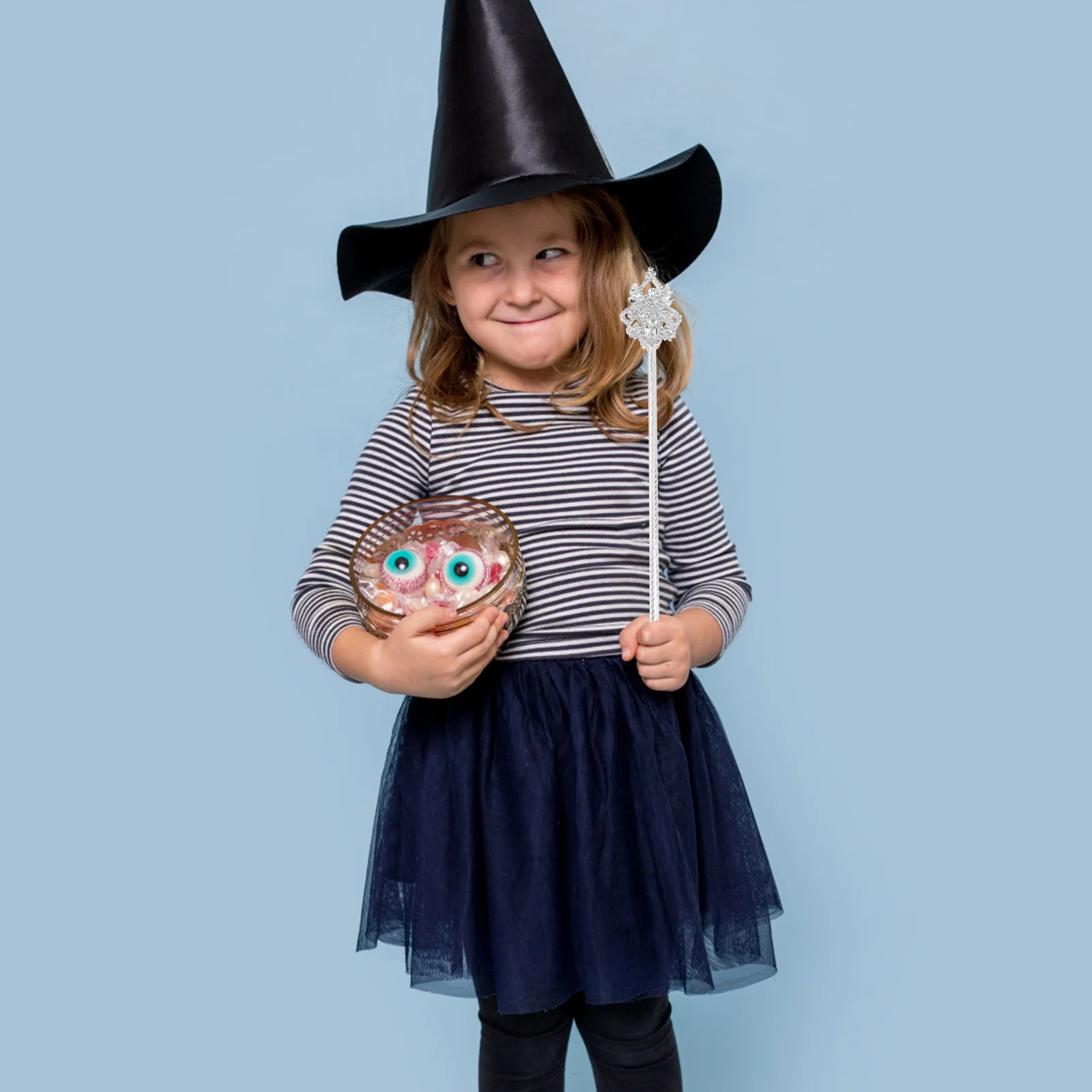 

Rhinestone Cane Halloween Costume Prop Cosplay Walking Stick for Women Elegant Sparkly Accessory Little