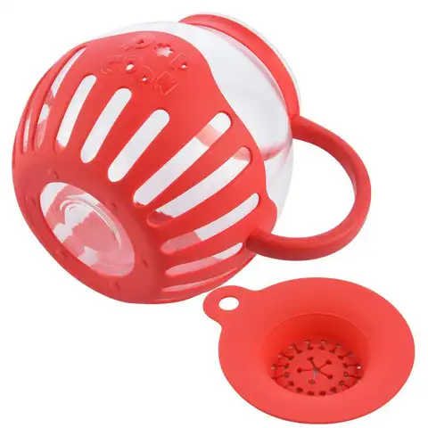 Popcorn Maker Microwave Snack Popcorn Air Poppers 2.25 Quart Popcorn Bowl Borosilicate Kitchen Accessories for Homemade Popcorn