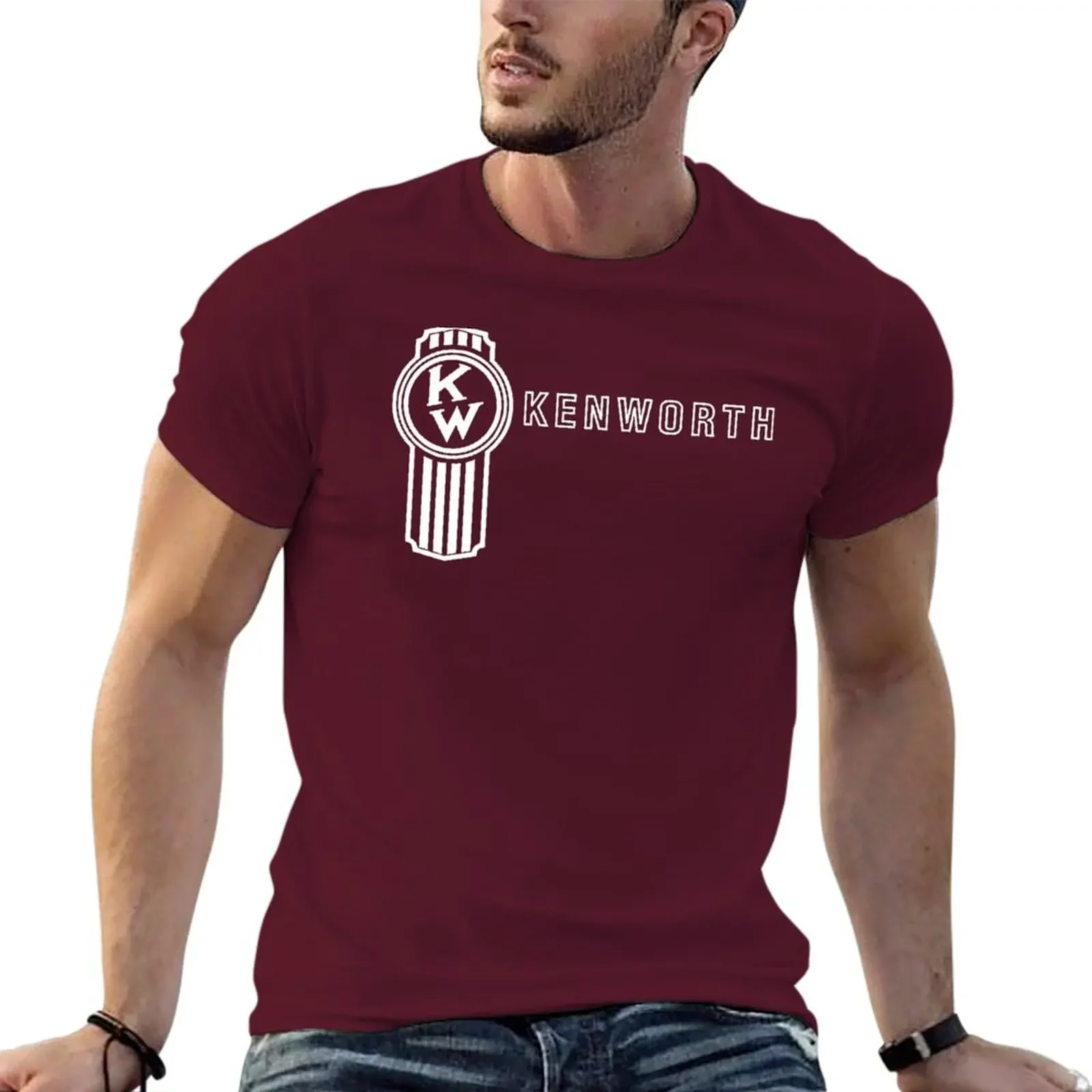 Aesthetic clothing funnys T-shirts for men cotton TRUCK KENWORTH LOGO T-shirt  harajuku  graphic t shirts  men clothing