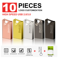 Zsuit 10pcs USB Flash Drive Pendrive 128GB Flash Memory Stick 32Gb 64GB USB Storage Key USB Devices USB Stick Free Shipp U Disk
