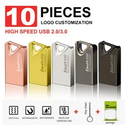 Zsuit 10pcs USB Flash Drive Pendrive 128GB Flash Memory Stick 32Gb 64GB USB Storage Key USB Devices USB Stick Free Shipp U Disk