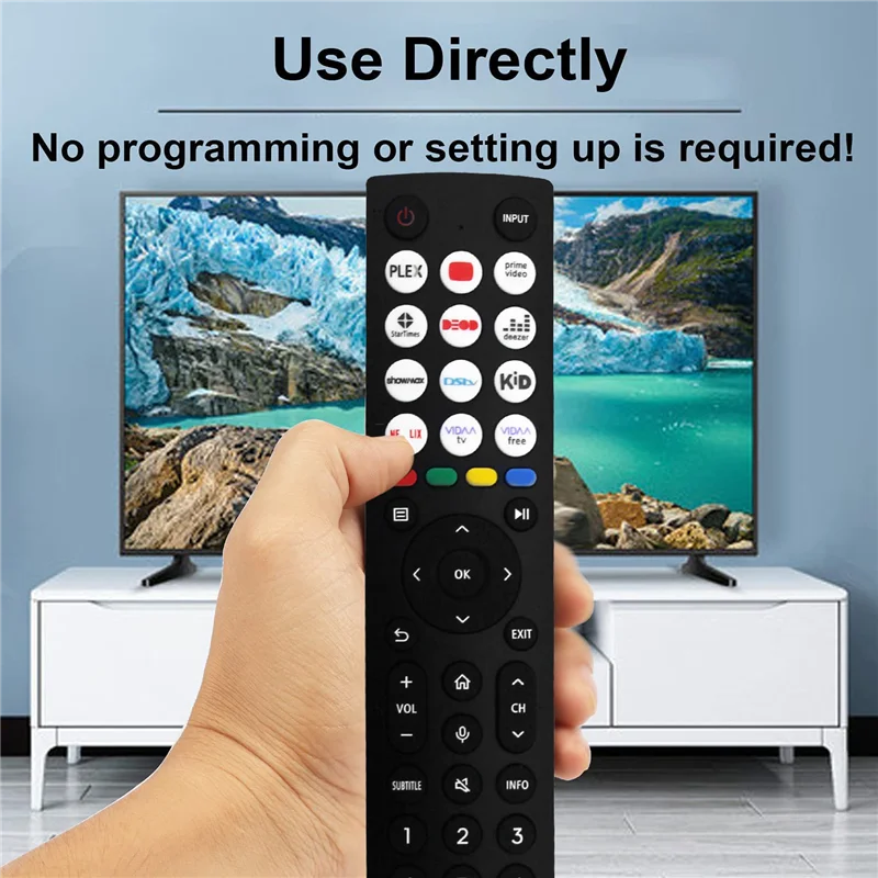 

Replace ERF2I36H Remote Control For Hisense Smart TV 50A53FUV 55A51HUV 65A51HUVHU No Voice Function Easy To Use