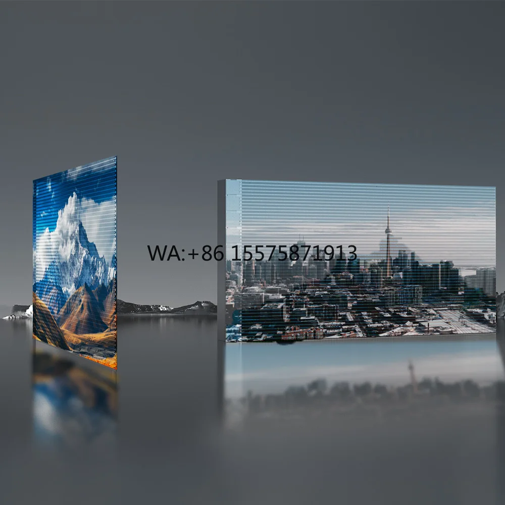 High Brightness Transparent Led Panel P3.9 P7.8 P10 P20 Advertising Displays Retail Store Glass Window Invisible Video Screen