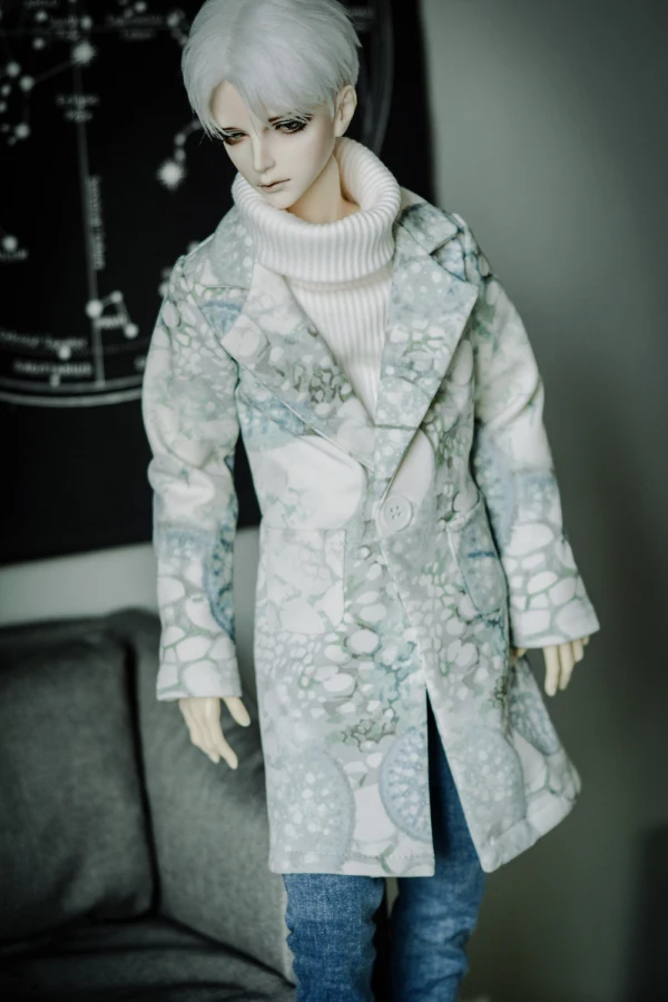 

BJD Doll Clothes Doll Coat Green White Spot Coat Tops For 1/3 BJD SD DD SD10 SD13 SD17 POPO68 Uncle SSDF Doll Accessories