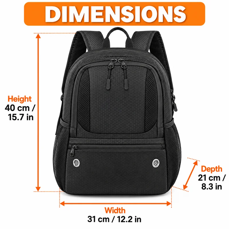 Waterproof Soccer Backpack Sports Equipment Bag Basketball Volleyball Backpack Lightweight Outdoor Gear Organizer