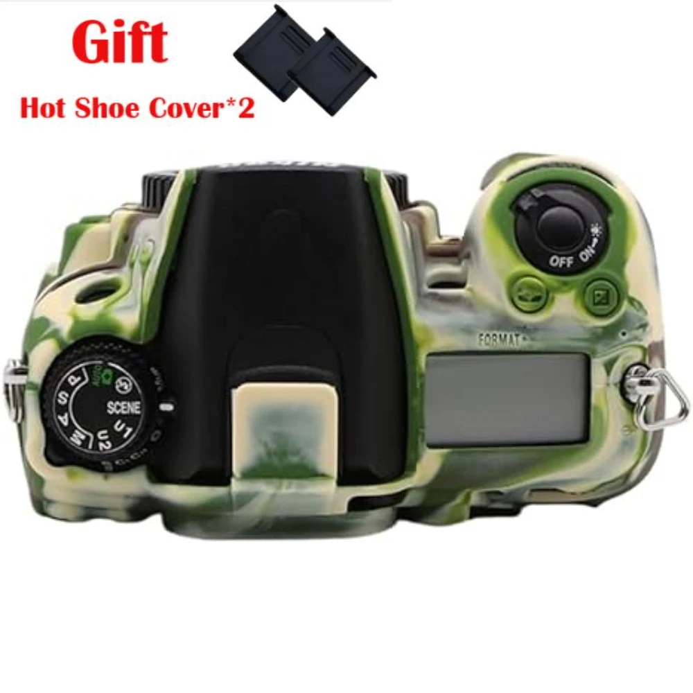

Silicone Case ，Camera Bag For Nikon D7000 , Accessories Protective Rubber Cover Soft Camera Body Case + 2PCS Hot Shoe Cover