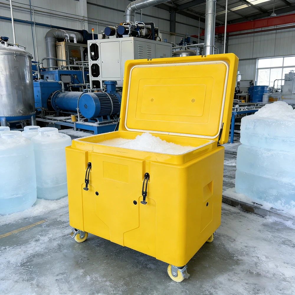 480L Durable Dry Ice Shipping Box LLDPE Rotomolded Thermal Cooler Modern Design for Food Cans Cryogenic Insulation Safe Cold