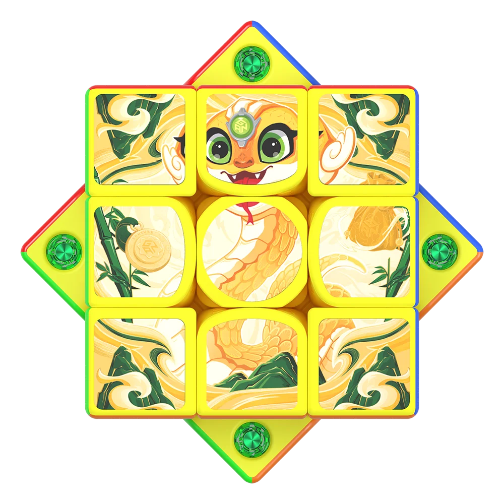 魔法の高速キューブパズル,磁気キューブ,フィジェットおもちゃ,新版パズル,ガン356me,2025,3x3