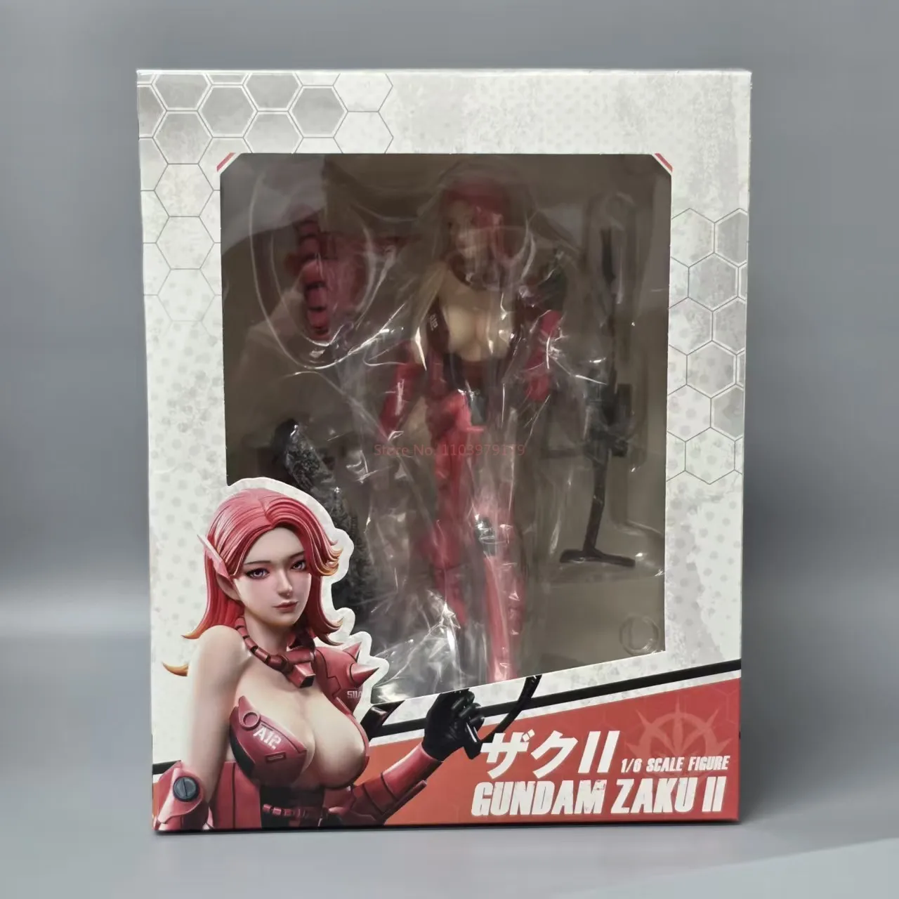 ในสต็อก 29 ซม.อะนิเมะอุปกรณ์ต่อพ่วงสาวสวยรูปปั้น 1/6 Zaku เครื่องประดับเครื่องแชสซีรูปคริสต์มาสของเล่นตุ๊กตาของขวัญ