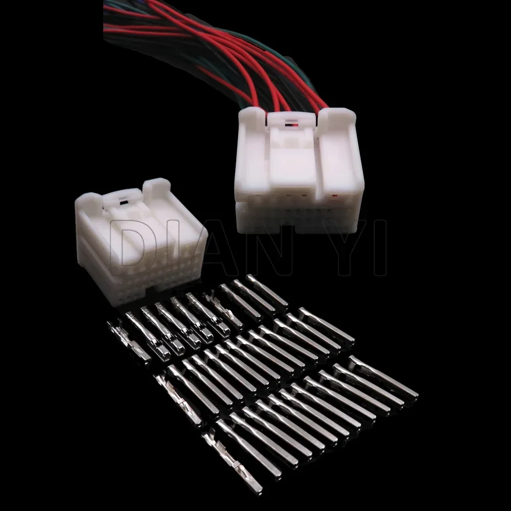 

1 Set 35 Way Auto Unsealed Socket AC Assembly For Toyota 1674928-1 1123340-1 Car ECU Controller Connector With Terminal