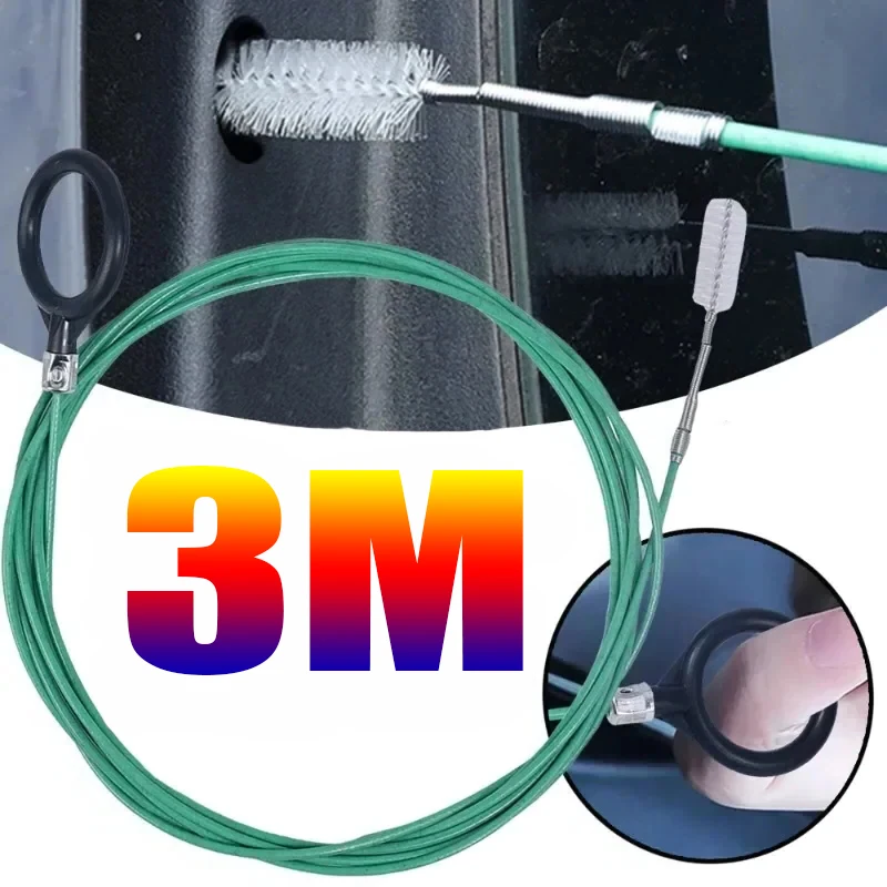 

3M Drain Hole Cleaning Brush Flexible Car Drain Dredge Sunroof Cleaning Scrub Brush Tool Accessories Skylight Drain Pipe Brush