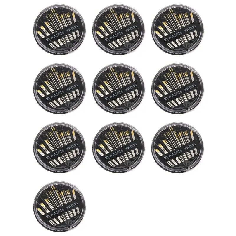【THANKSGIVING DAY】300Pcs Assorted Hand Sewing Needles Embroidery Mending Craft Quilt Sew Case