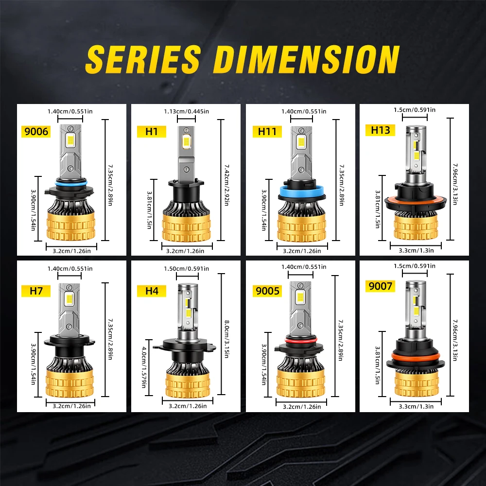 58000LM 150W LED HeadLight Bulbs H4 H7 H11 H13 9005 9006 9007 6000K Super White Car Fog Light Head Lamp Bulbs Replacement