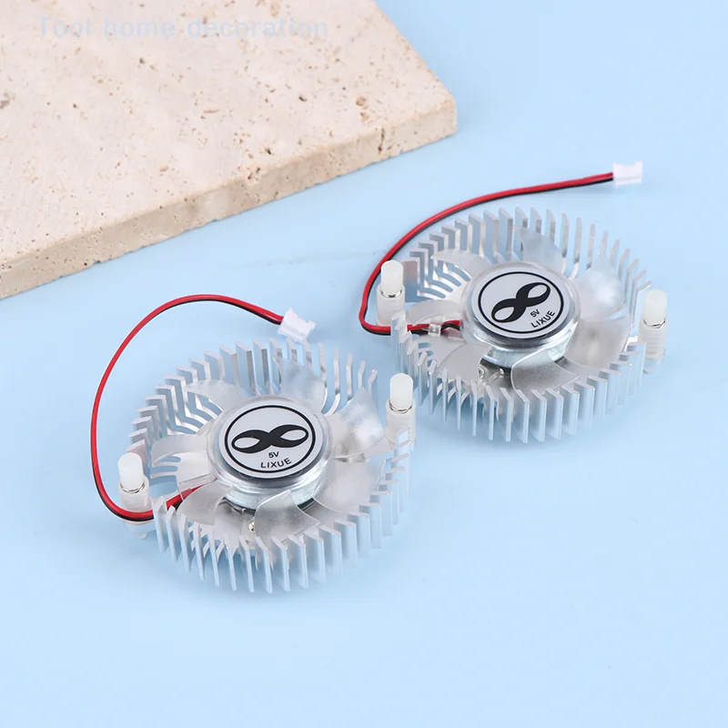 تيار مستمر 5 فولت مبادل حراري من الألومنيوم مع مروحة وحدة المعالجة المركزية الرسومات المبرد 55 مللي متر مروحة التبريد DIY بها بنفسك الكمبيوتر المحمول حالة الكمبيوتر XH2.0 واجهة المشجعين