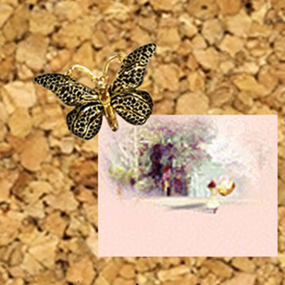 

24pcs Butterfly Shape Pushpins Multi-Function Thumb Tacks For Map Accessories Bulletin Board Home Office Desk Decoration Small