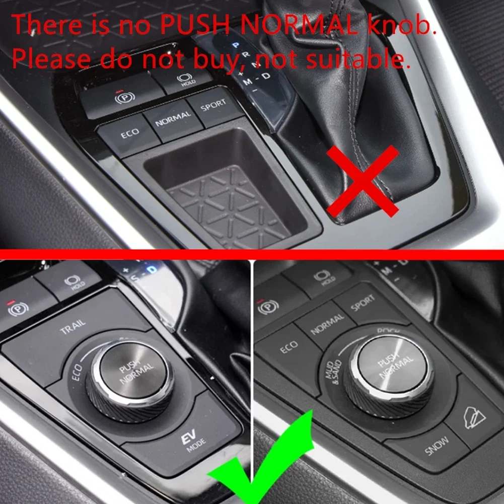 Interior Trim Accent Alloy Knob Cover Car Interior Upgrade Aluminum Alloy Scratch Concealment Easy Installation