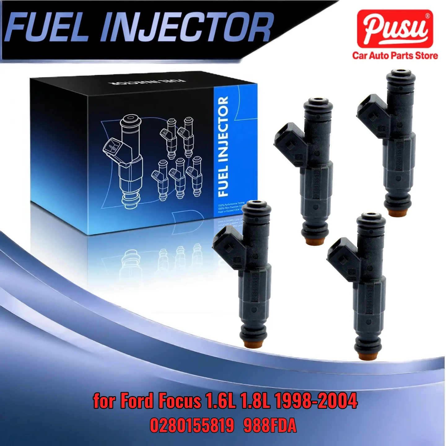 

4X автоматическая форсунка для Ford Focus 16L 18L 1998 1999 2000 2001 2002 2003 2004