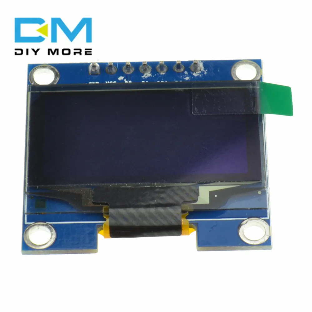 1.3’ OLED LCD Module with Pin 3.3-5V Resolution 128x64 Support SPI Interface 7PIN 2.54mm Pitch Control Chip SH1106 Blue Display