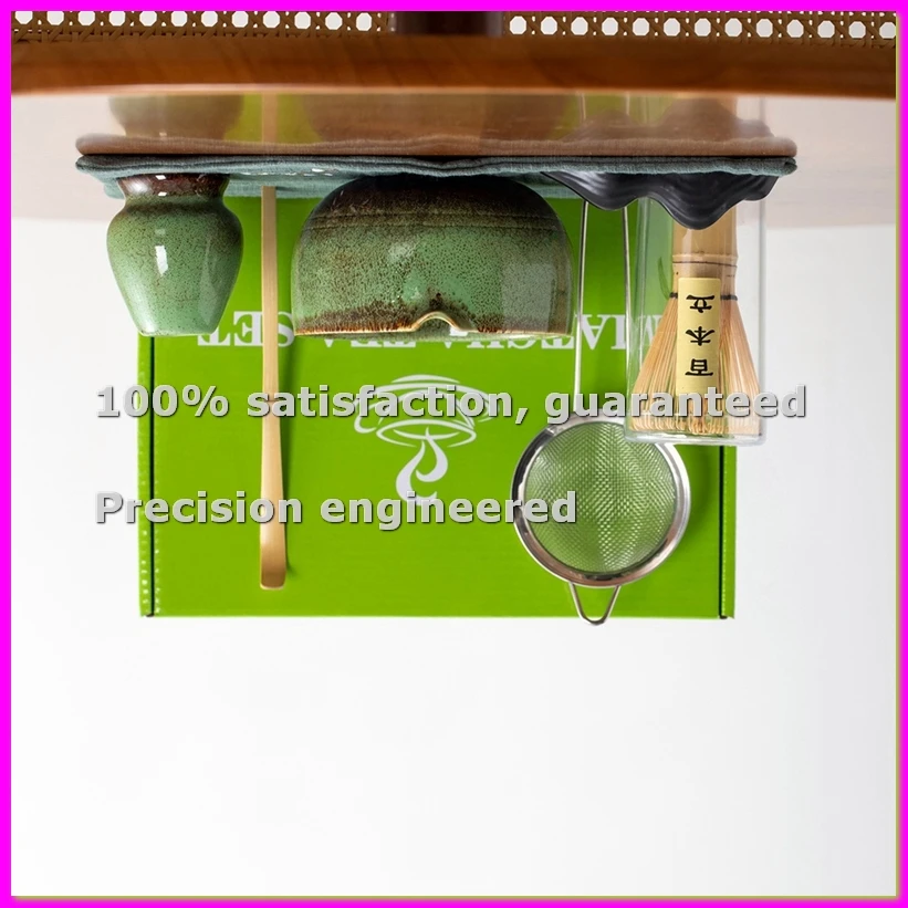 7PCS Matcha Whisk Set for Tea Lover Ceramic Matcha Kit Set Includes Bowl Whisk Scoop Sifter for Home Camping Art of Tea-AD23