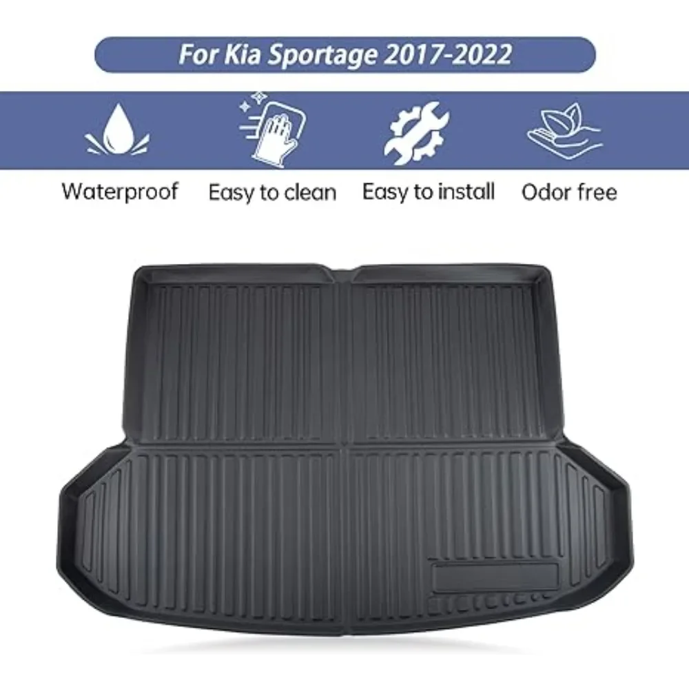 

Car Accessory Rear Trunk Mat All Weather Trunk Liner Floor Mats Anti-slip Waterproof Cargo Mat for Kia Sportage 2017-2022