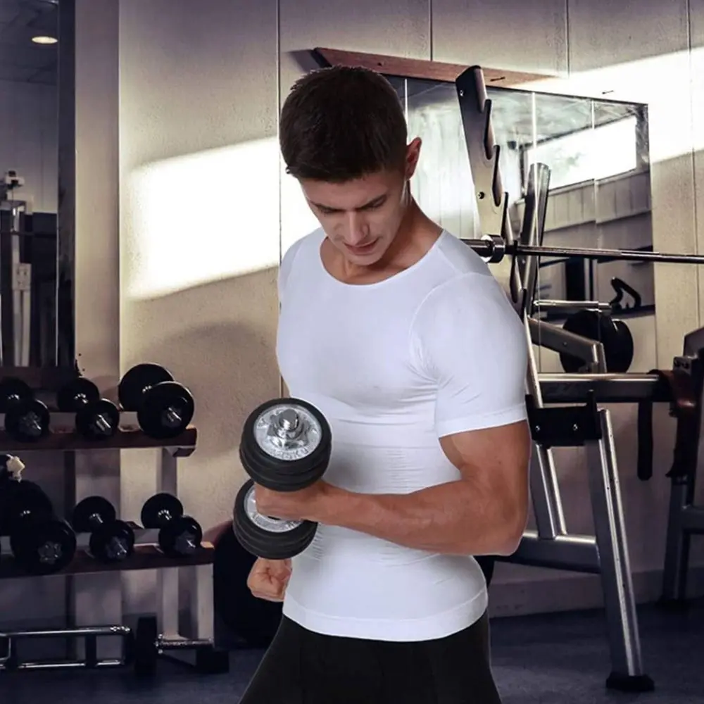 Breathable Belly Contracting Body Shaper Men Thin Lingerie Slimming Shapewear Undershirts Tummy Control Men's Underwear M