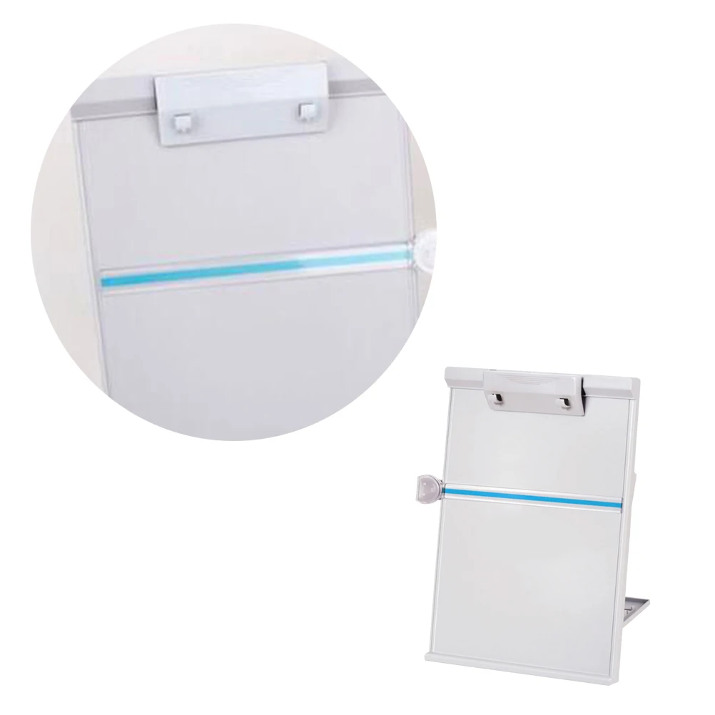 

1pc Book Stand Document Rack Reading Holder ABS Material Adjustable Angle Grey Office Textbook Paper Children Writing Posture