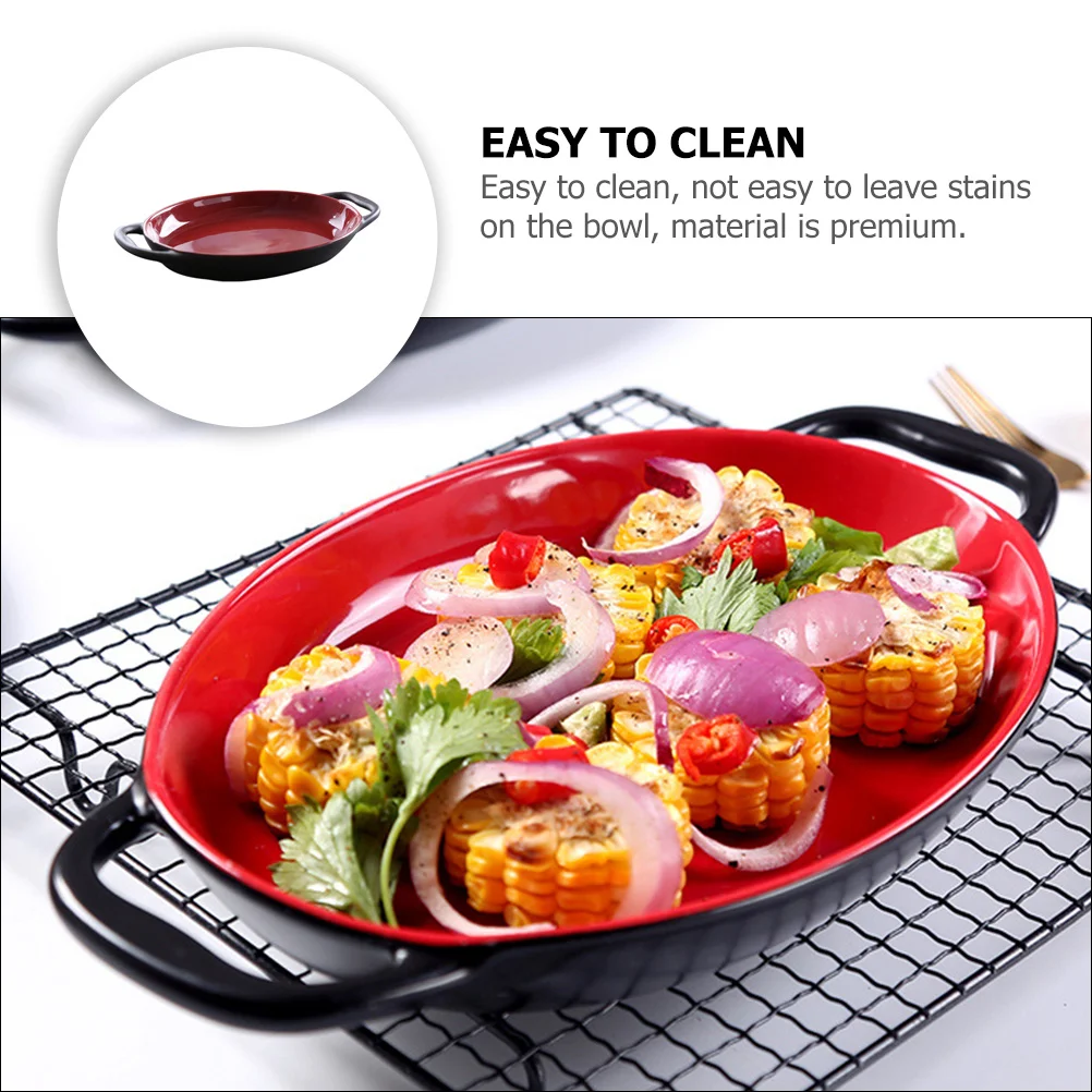 

Cheesecake Pan Enamel Casserole Dish Baking Tray Roasting for Ceramic Pans Oven Plate Serving Dishes Pie