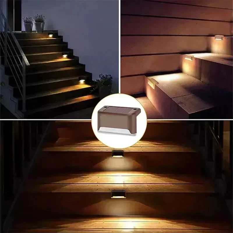 NEWBIRTH 1 ~ 12PCS Solar Deck Licht Outdoor IP65 Wasserdichte Solar Power Garten Lampen für Geländer Treppen Schritt Zaun Hof Terrasse Pathway 6