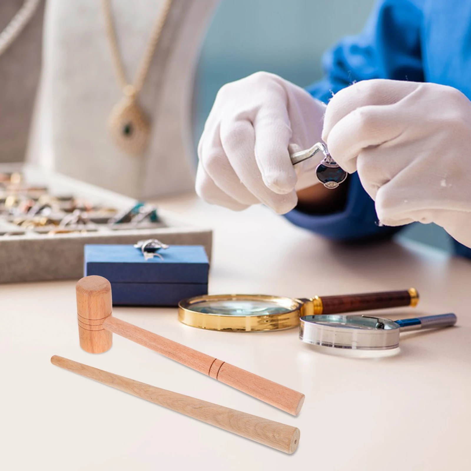 

Инструмент для определения размера колец, регулятор ювелирных изделий, резиновый молоток, сброс для сережек, круговой регулируемый молоток, деревянный дизайн, ручной инструмент