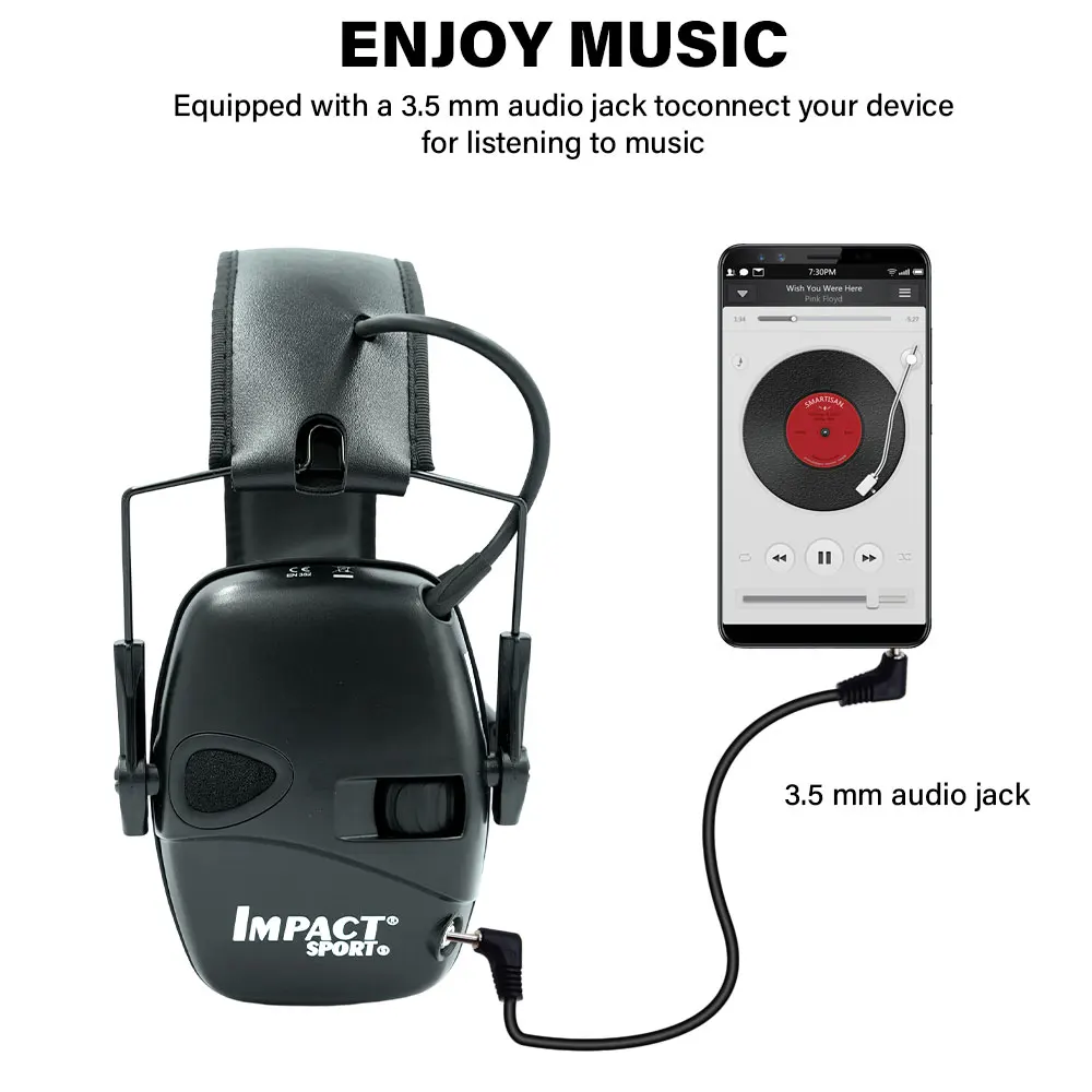 

Over-Ear Active Shooting Headset Electronic Hearing Protection Earmuff Noise Cancelling Active Hunting Headset New