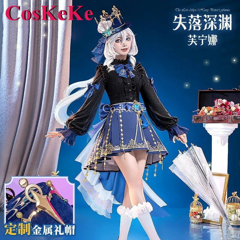 

CosKeKe Furina Cosplay Game Genshin Impact Costume The Loss Abyss Elegant Sweet Uniform Halloween Party Role Play Clothing S-XL