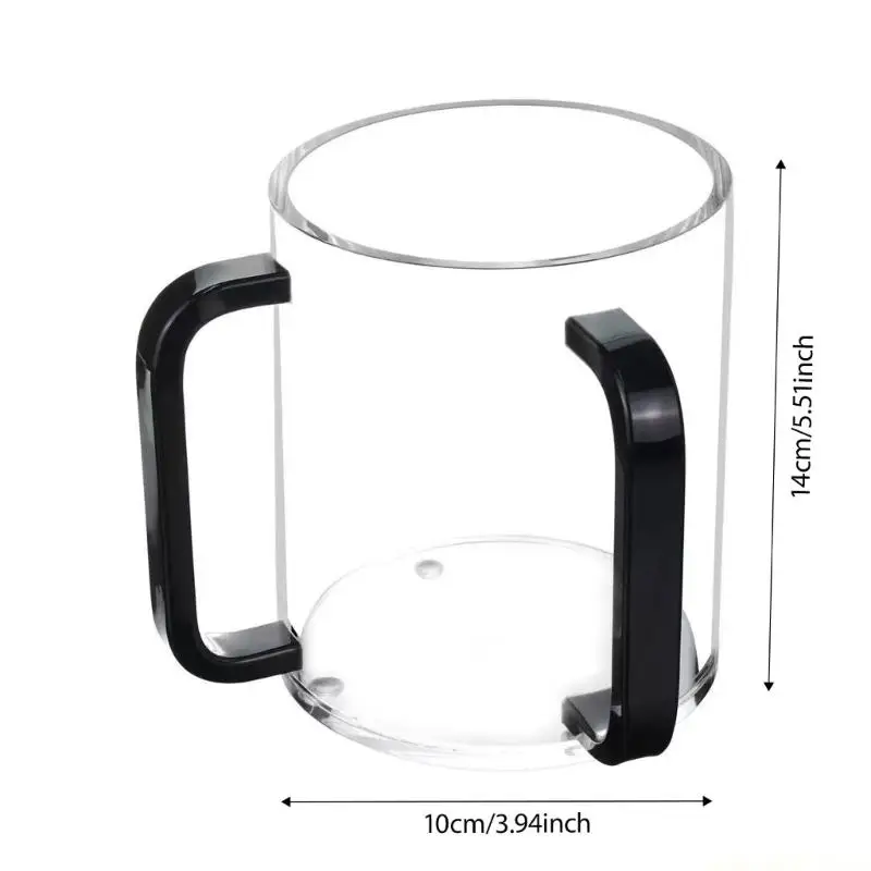 QX2E Durable Break Resistant Acrylic Netilat Yadayim Cup 800ml For Frequent Use