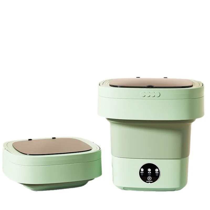 2026 10L Portable Foldable Washing Machine, Compact Underwear Washer with Washing & Draining for Home Use