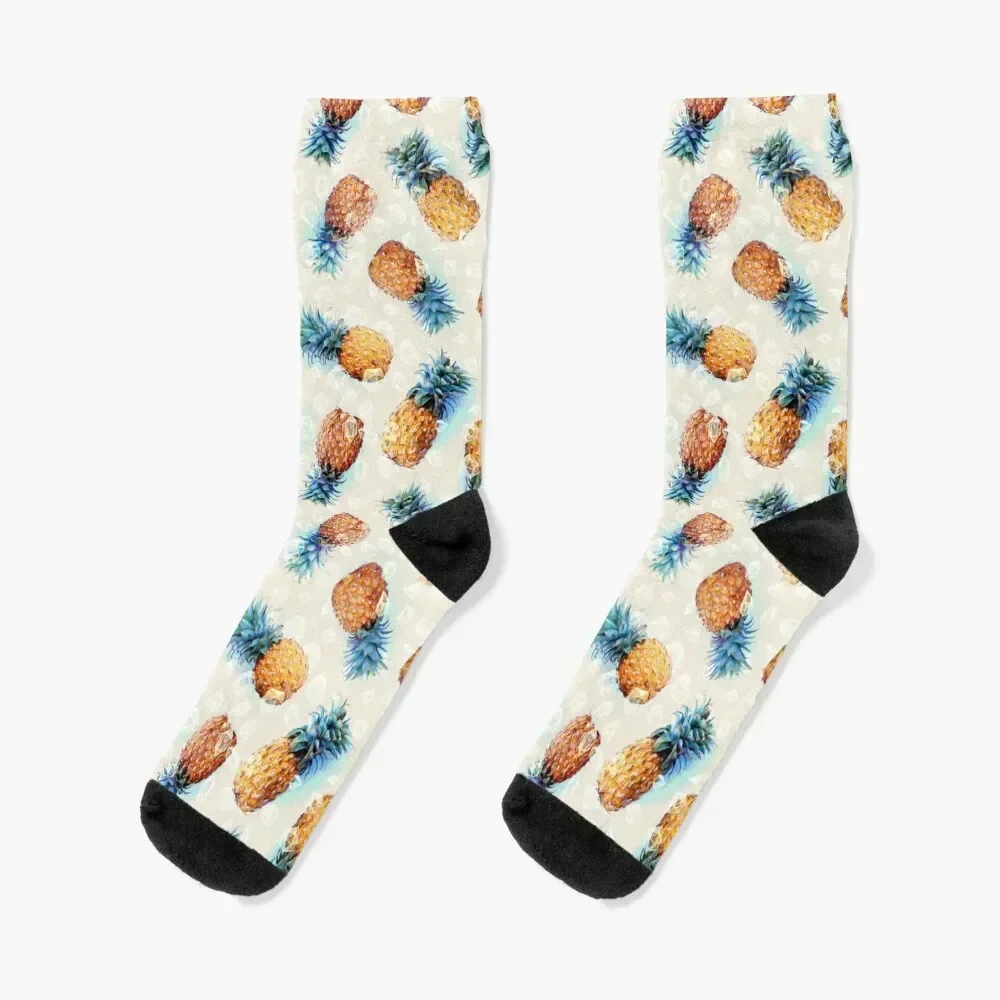 

Pineapples + Crystals Socks aesthetic hip hop custom cool Socks Ladies Men's