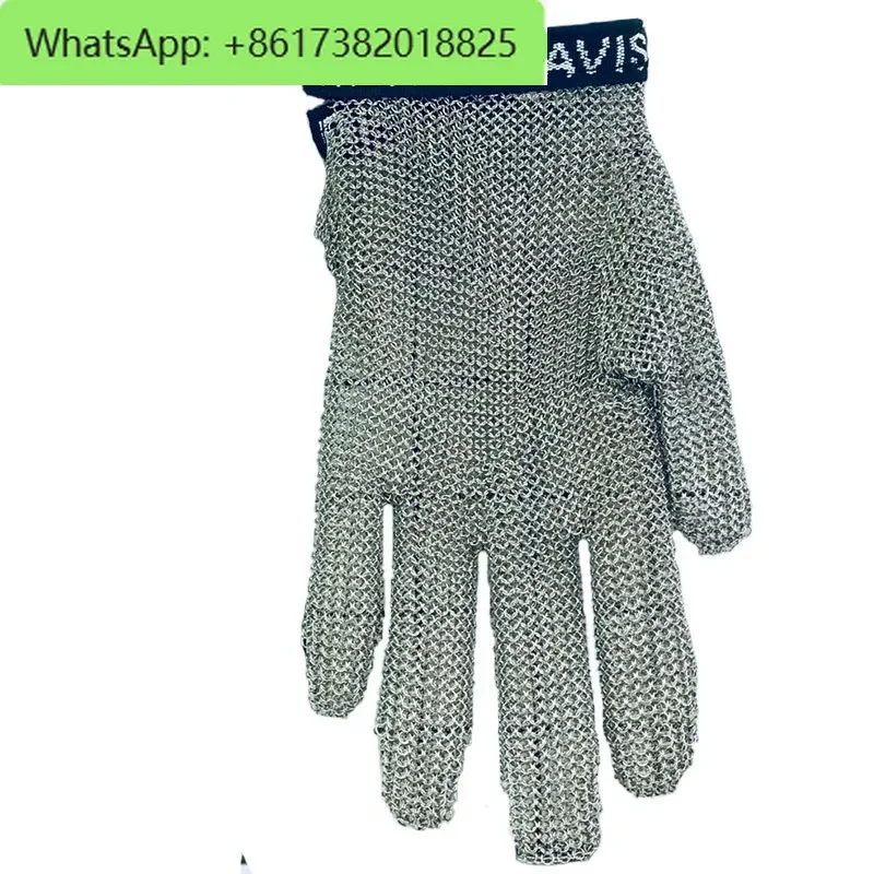 Cut-resistant wire gloves, 5-finger chainsaw, cutting slaughter