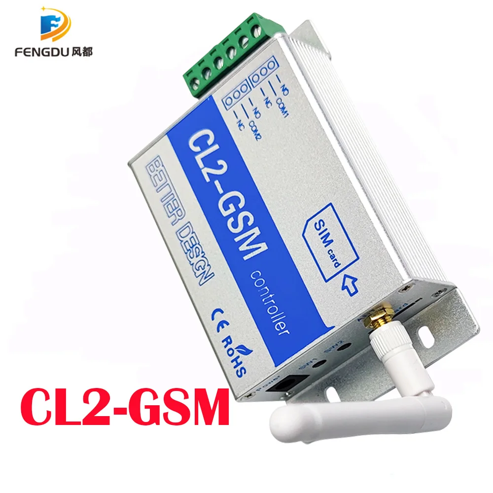 

2ch Wireless CL2-GSM SMS Call Smart Remote Relay Switch For Automatic Sliding Swing Gate Door Opener