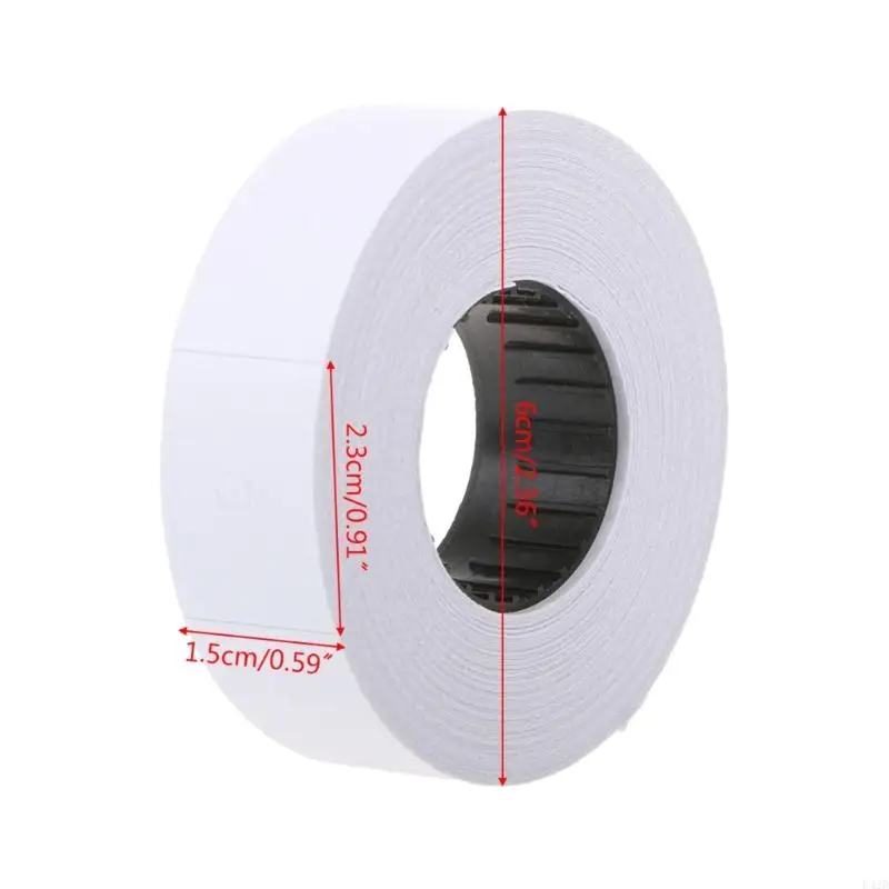 F42d Price Label 10 Rolls Double Row فارغة أسعار بيع العلامات غير المكتملة عملية عملية #6