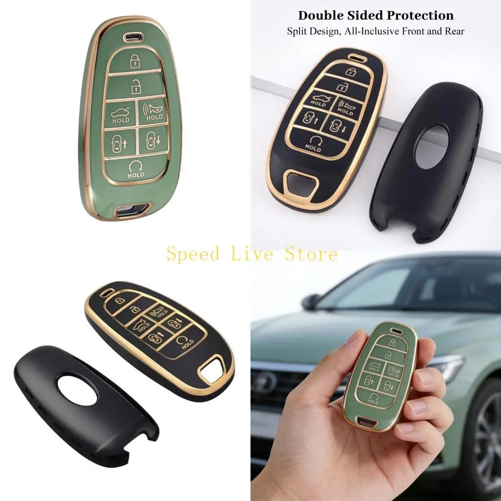 547C Car Cover for 2022 Replacement 7 Buttons Remote Case Sleeve