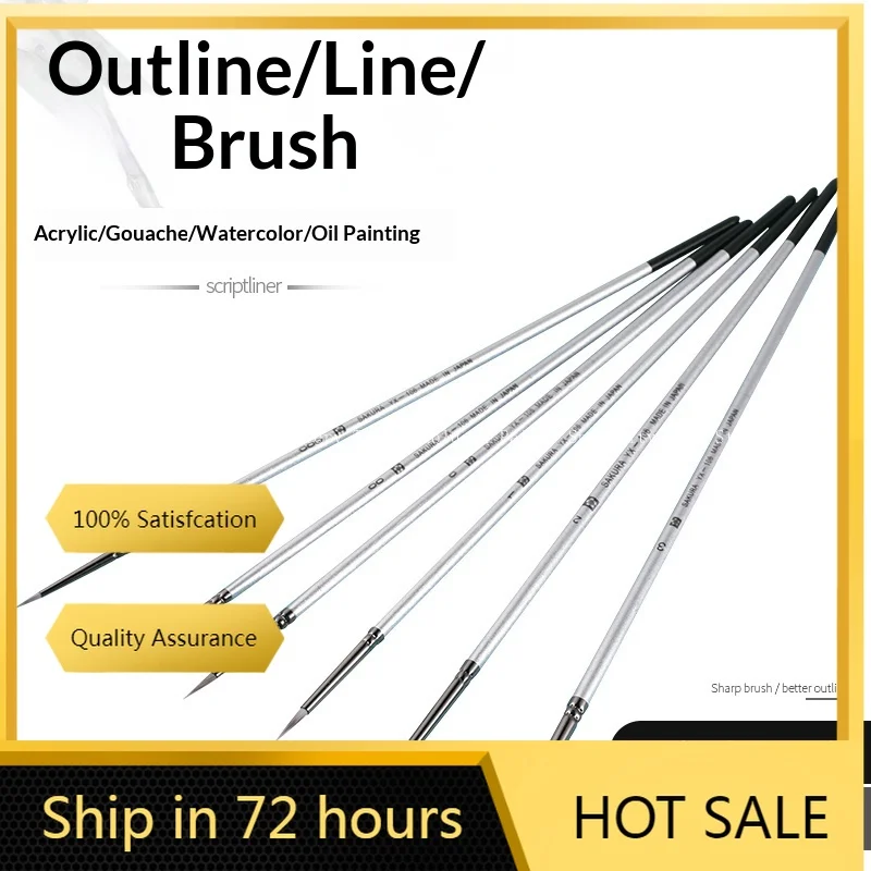 Nylon Hook Line Tracing Pen Used for Watercolor Detail Drawing of Still Life/Acrylic Embellishment/oil Painting Detail Depiction