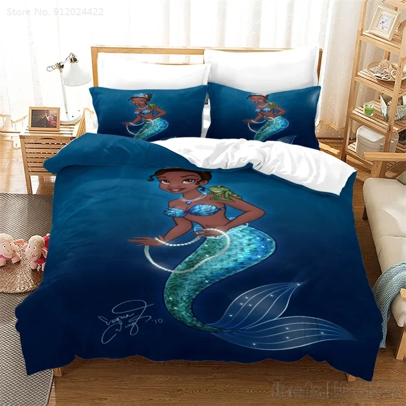  Ariel Princess Love Child Duvet Cover Set HD Comforter Cover for Kids Bedding Sets Bedclothes Bedroom Decor