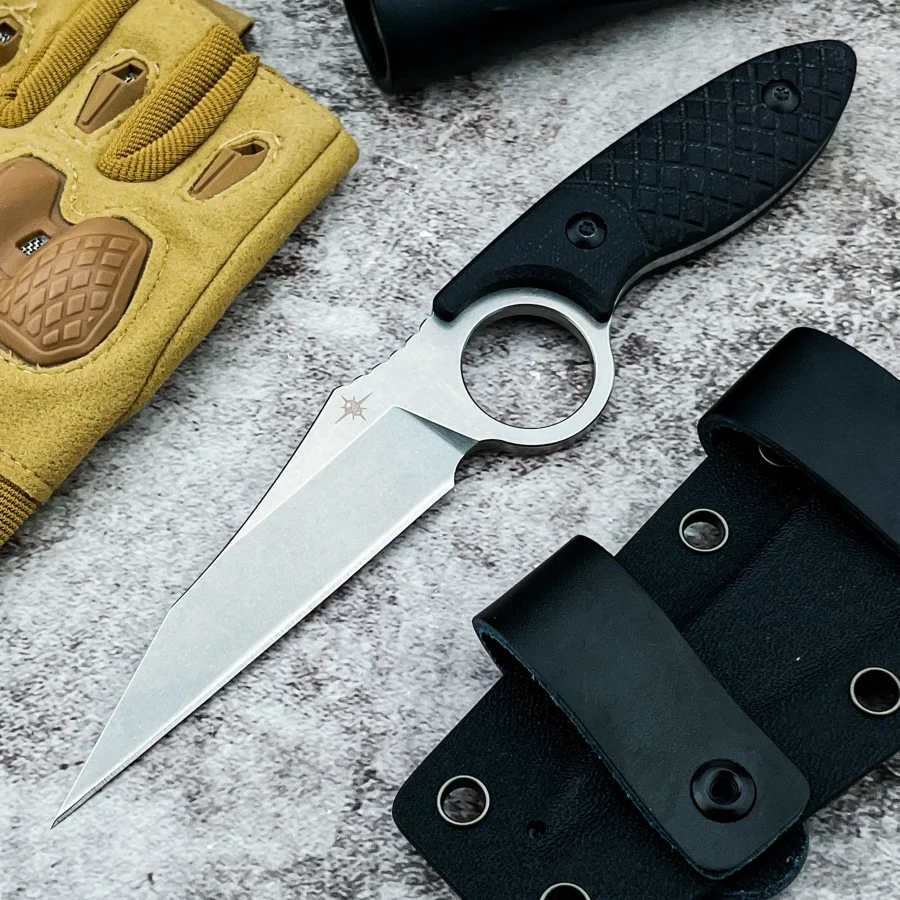 

TOR Маленький прямой нож 8Cr13Mov Лезвие G10 Ручка Высокая твердость Острый портативный нож для кемпинга на открытом воздухе Практичный нож для резки