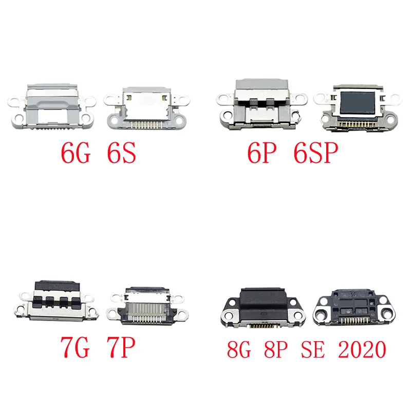 1Pcs Charging Charger Dock Port USB Connector Plug For 11 Pro 12Pro 12 Mini 13 iPhone 6 7 Plus 6S 6SP 7G 7P 8 8P 8G X XR XS Max