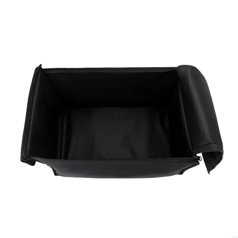 Black Soft-Sided Drum Carrying Case, 33 x 33 x 52 Backpack Bag with Shoulder Carry Harness and Handle for Practice Storage and