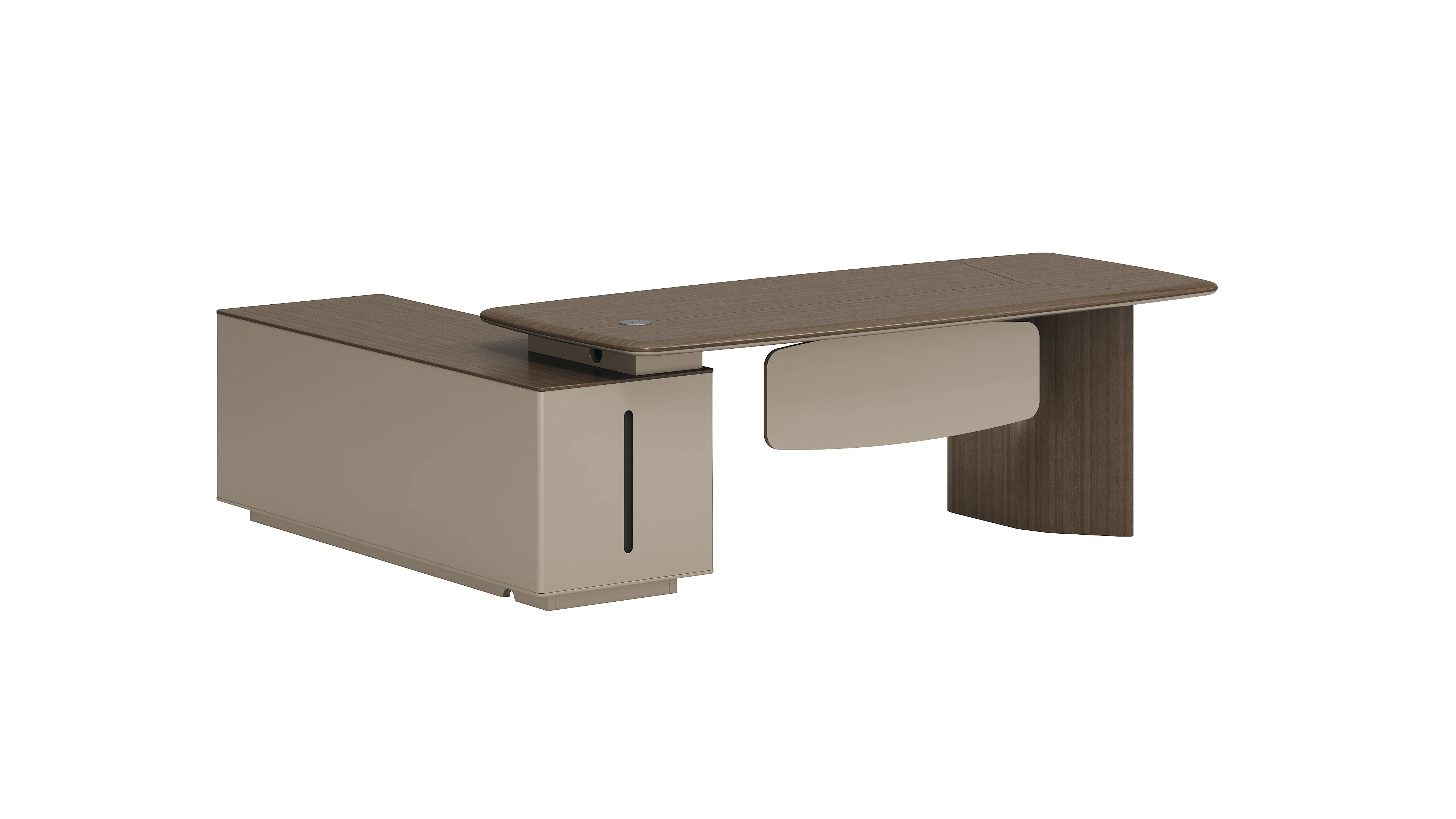 

Современный элитный роскошный письменный стол Boss, многофункциональный стол для офиса или домашнего использования, изготовленный из высококачественного деревянного материала панели